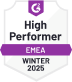 High Performer time tracking software award for EMEA region on G2 Fall 2024