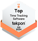 Top time tracking software award on Tekpon