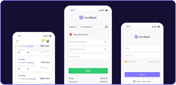 Horloge GPS des employés Application de suivi GPS des employés disponible sur iOS et Android