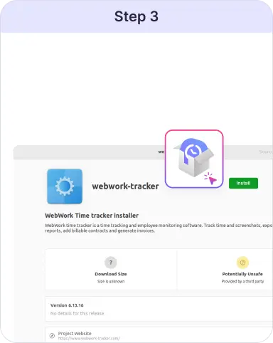 Completar Instalación del Rastreador de Tiempo en Linux Sigue las instrucciones en pantalla para instalar el rastreador de tiempo en Linux